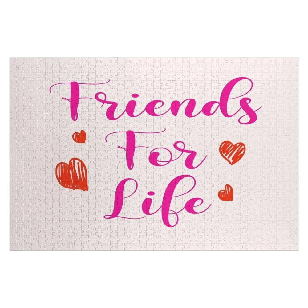 

Friends For Life Jigsaw Puzzle Custom Name Wood Picture Puzzle