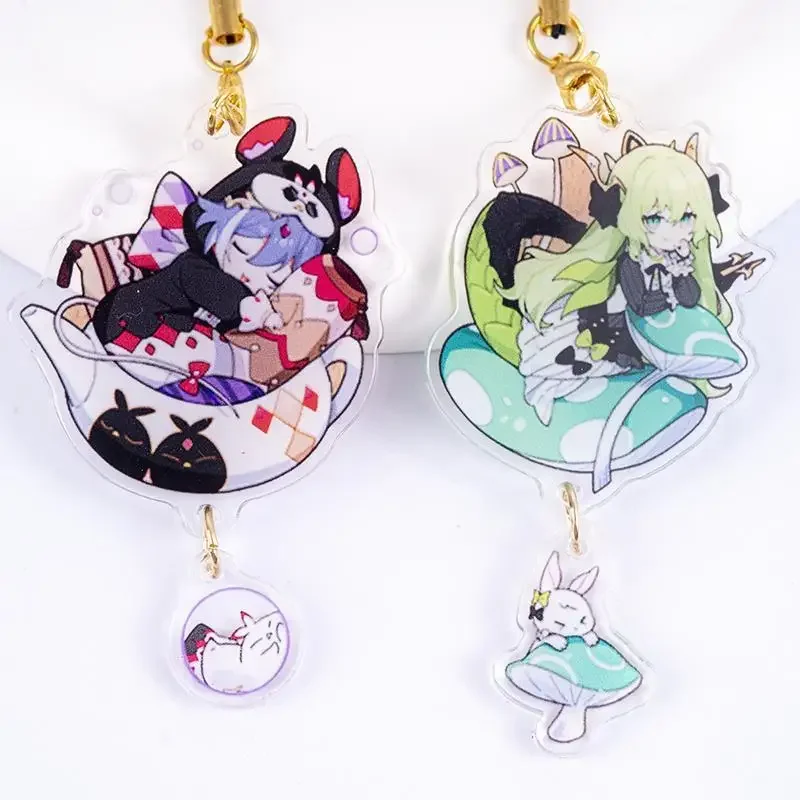 Honkai Impact 3rd Elysia Childlike Wonderland Acrylic Keychain For IPhone/Xiaomi/Huawei Mobile Phone Case Key Chain Cover Hang