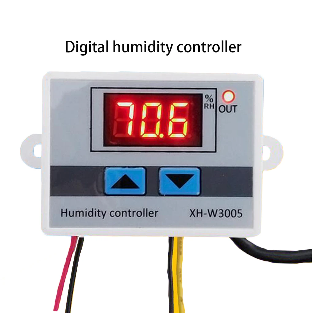 Digital Humidity Controller XH-W3005 12V 24V 220V Humidistat Hygrometer Humidity Control Switch regulator + Humidity senso