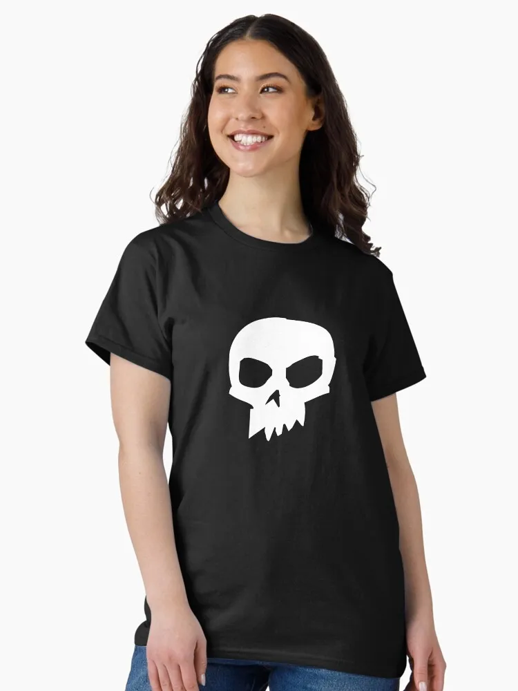 

Skull Graphic Printing Summer Luxury Brand Cotton Men's and Women's T-Shirts Short Sleeves Street Fashion Trend Clothing