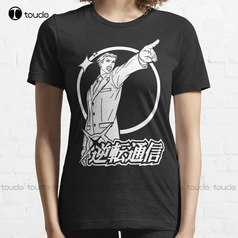 Ace Attorney T-Shirt Black Tee Shirts For Men Custom Aldult Teen Unisex Digital Printing Tee Shirt Xs-5Xl Cotton Christmas Gift