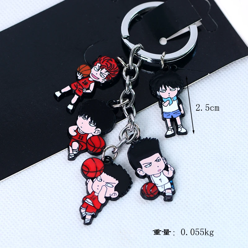 Jujutsu Kaisen Gojo Satoru Itadori Yuji Slam Dunk Sakuragi Hanamichi Kaede Rukawa Metal Pendant Alloy Figure Key Chain Keyring