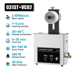 220V~240V Vinyl Record Cleaning Bracket With 6L Ultrasonic Bath Vinyl Record Ultrasonic Cleaning Record Label Protector EU Plug