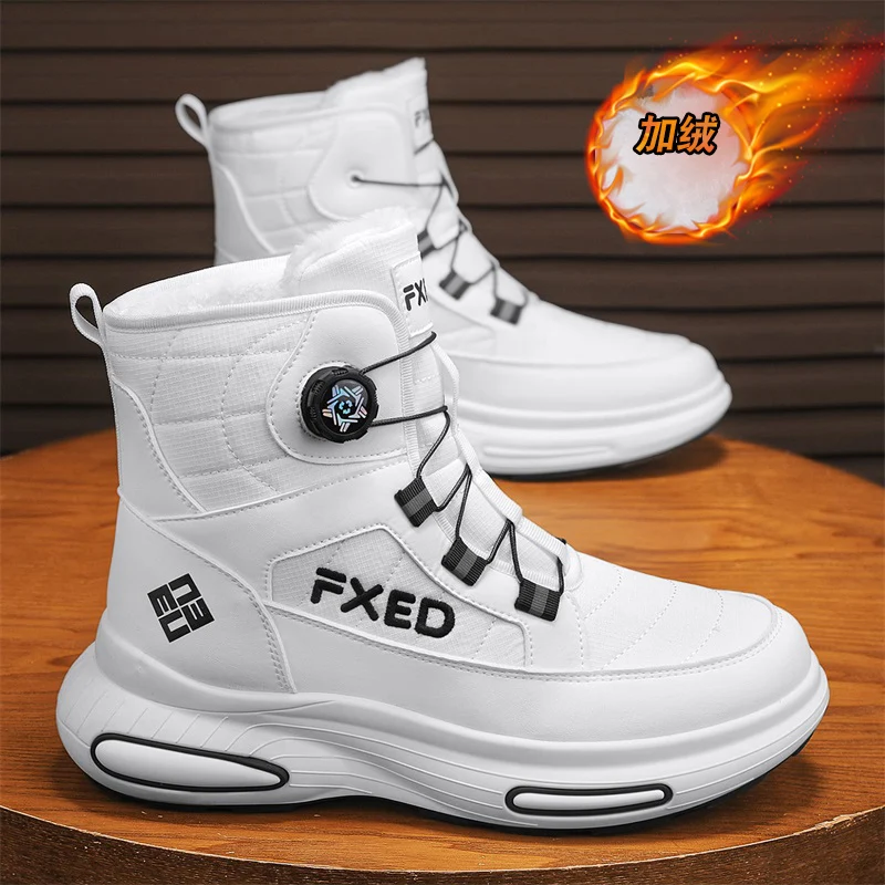 

Shoes for Men High Boots Sports and Leisure Soft and Comfortable Cotton-padded Shoes Male Sneakers Wear-resistant Fashion New