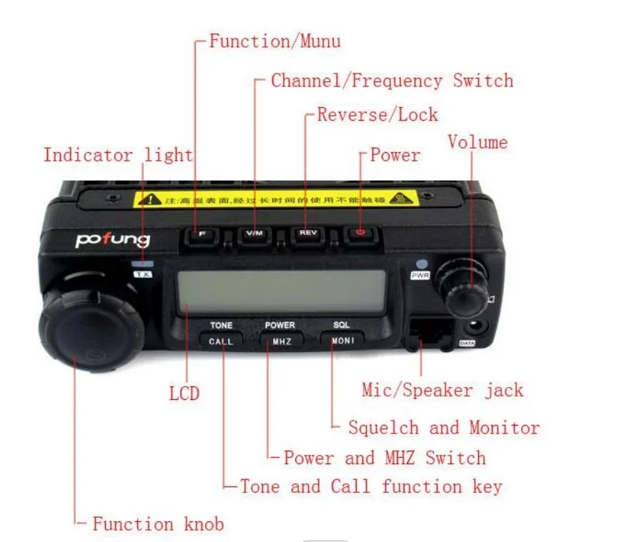 2025 baofeng bf 9500 50 واط راديو المحمول راديو الهواة المحمول ثنائي النطاق شاحن سيارة اسلكية تخاطب جهاز الإرسال والاستقبال للسيارة