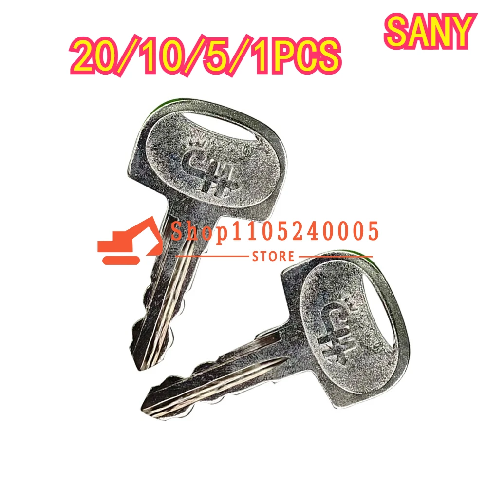 20/10/5/1PCS Brand New Sany Mini 601 60266568 Ignition Key  for Sany Mini Excavator