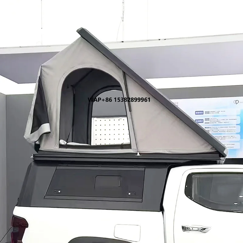 Manufacturer Wholesale Customized Oxford Fabric Car Roof Triangle Tent Waterproof Hard Top for Camping & Self-Driving Tours