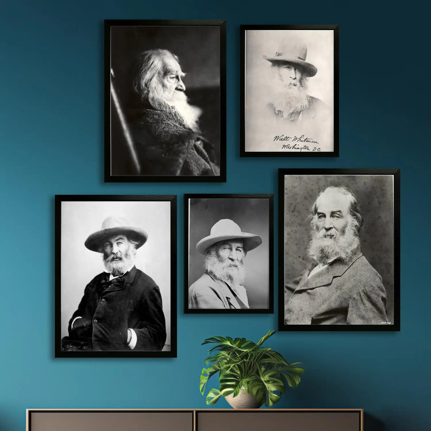 walt whitman poet Canvas Art Poster and Wall Art, Picture Print, Modern Family Bedroom Decor, Posters,Decorative painting