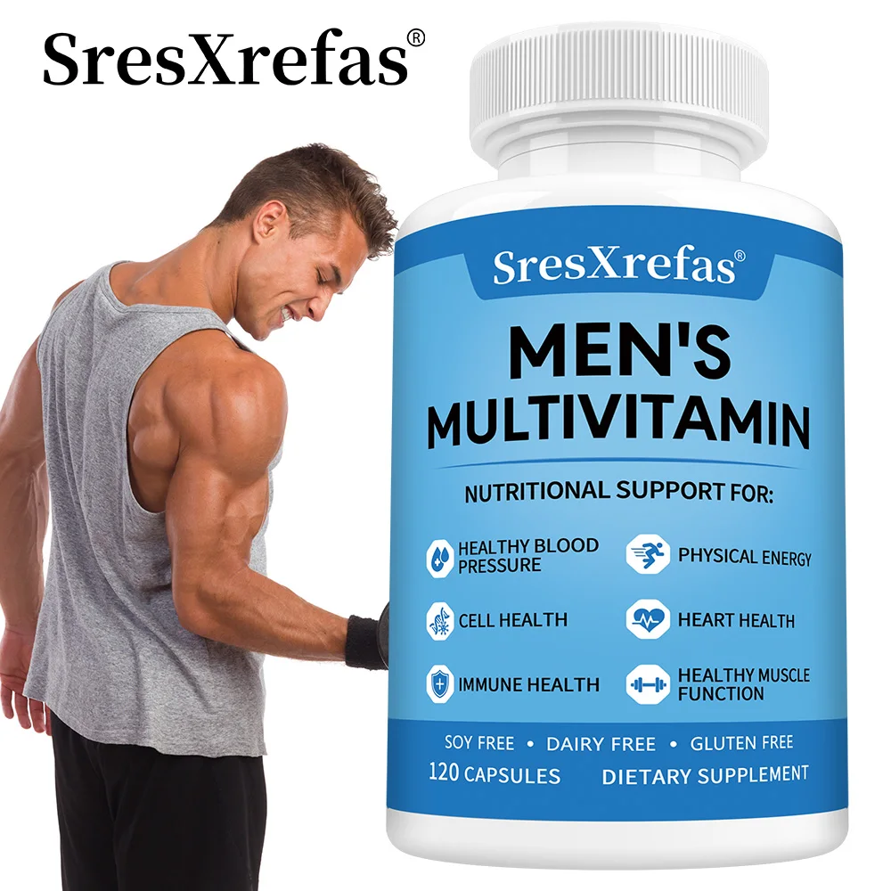 

Men's Multivitamin Capsules - for Immunity, Digestion, Cell, Heart, Muscle, Skin, and Overall Health