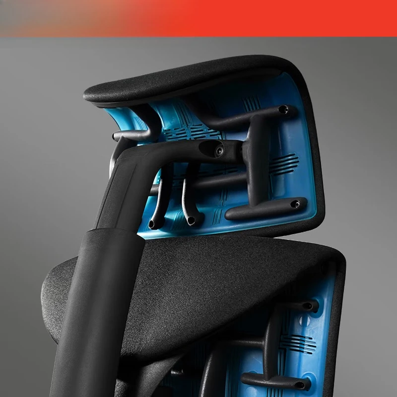 

E-sports cyan-blue fabric pillow Adjustable neck pillow Ergonomics, cyan-blue