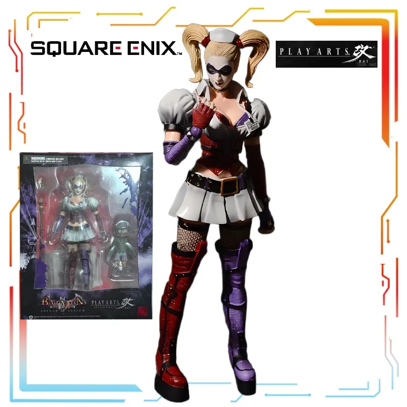 SQEX Original PlayArts Transforms Into Movable Dolls Arkham Asylum Joker Anime Action Figure Model Toys Model Gifts for Boys