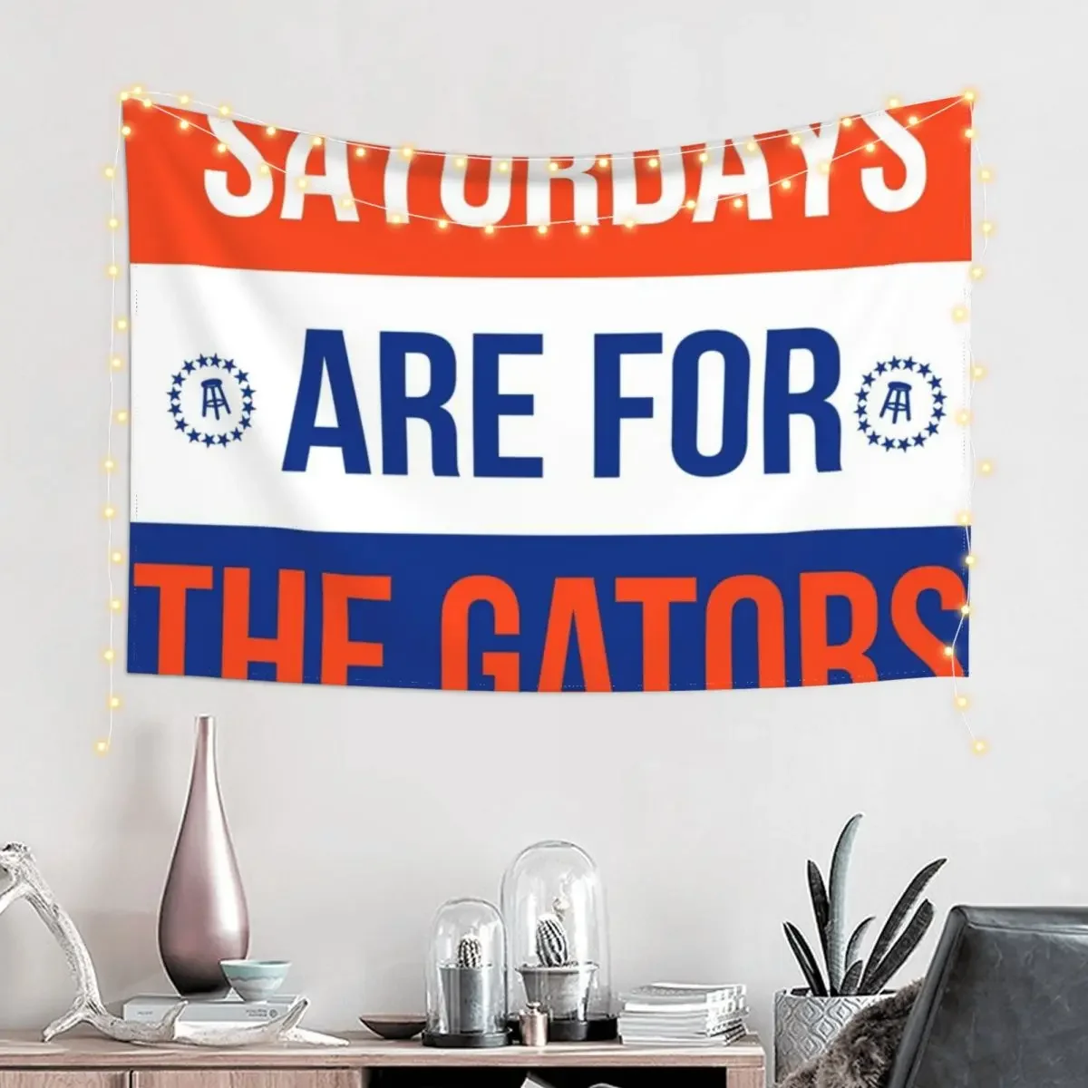 Saturdays are for the Gators Tapestry Wallpaper Bedroom Wall Mural Tapestry