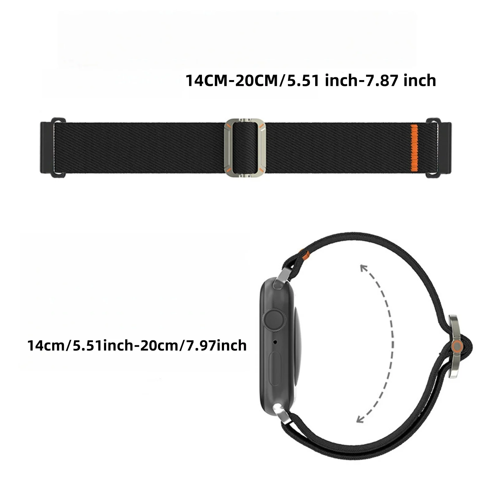 화웨이 워치 GT 3 프로/GT 3 SE/GT 3/GT 2 프로/GT 2E/GT/GT 2/GT 러너 46mm 밴드용 나일론 밴드 2개, 탄성 나일론 스포츠 스트랩