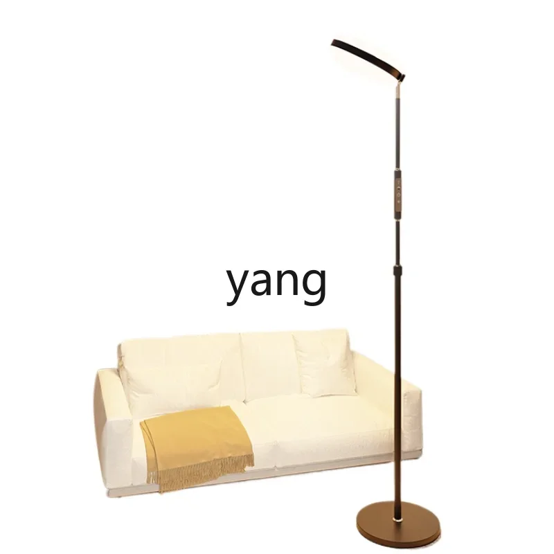 Yjq Full Spectrum Eye Protection Super Bright Floor Lamp Bedside Reading Bedroom Dining Room Fill Light Vertical Ceiling Lamp