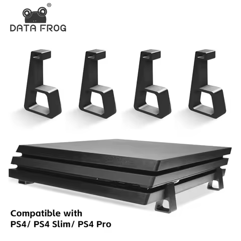DATA FROG Wall Mount For PS4 Slim Pro Feet Stand Console Horizontal Holder Game Machine For PS4 Accessories