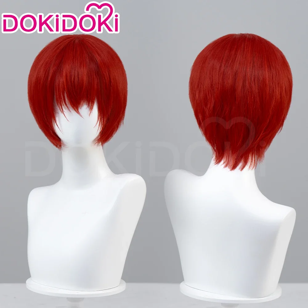 

CosplayIN STOCK Mr.Scarletella Wig Game Homicipher Cosplay Wig DokiDoki Men 30cm Short Red Hair Scarletella Free Wig Cap