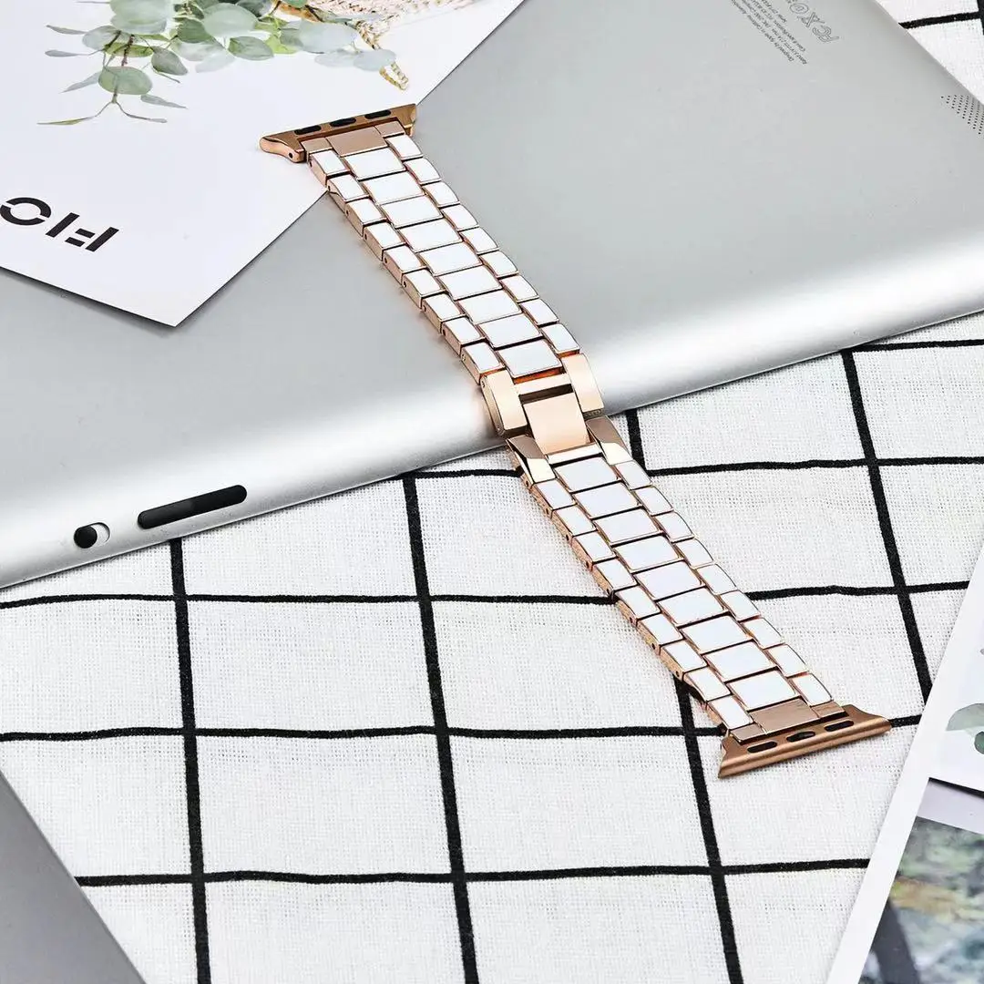 Metal strap for Apple Watch Ultra 8 7 49mm 45mm 41mm Stainless Steel Bracelet Wristband for iWatch 6 5 4 SE 44mm 42mm 40mm 38mm