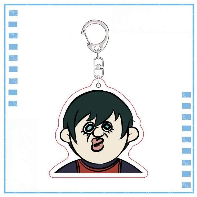 Anime Blue Prison Abstract Creative Keychain Pendant Hanging Ornament Jewelry Accessory Gift Decoration Home Crafts Collection