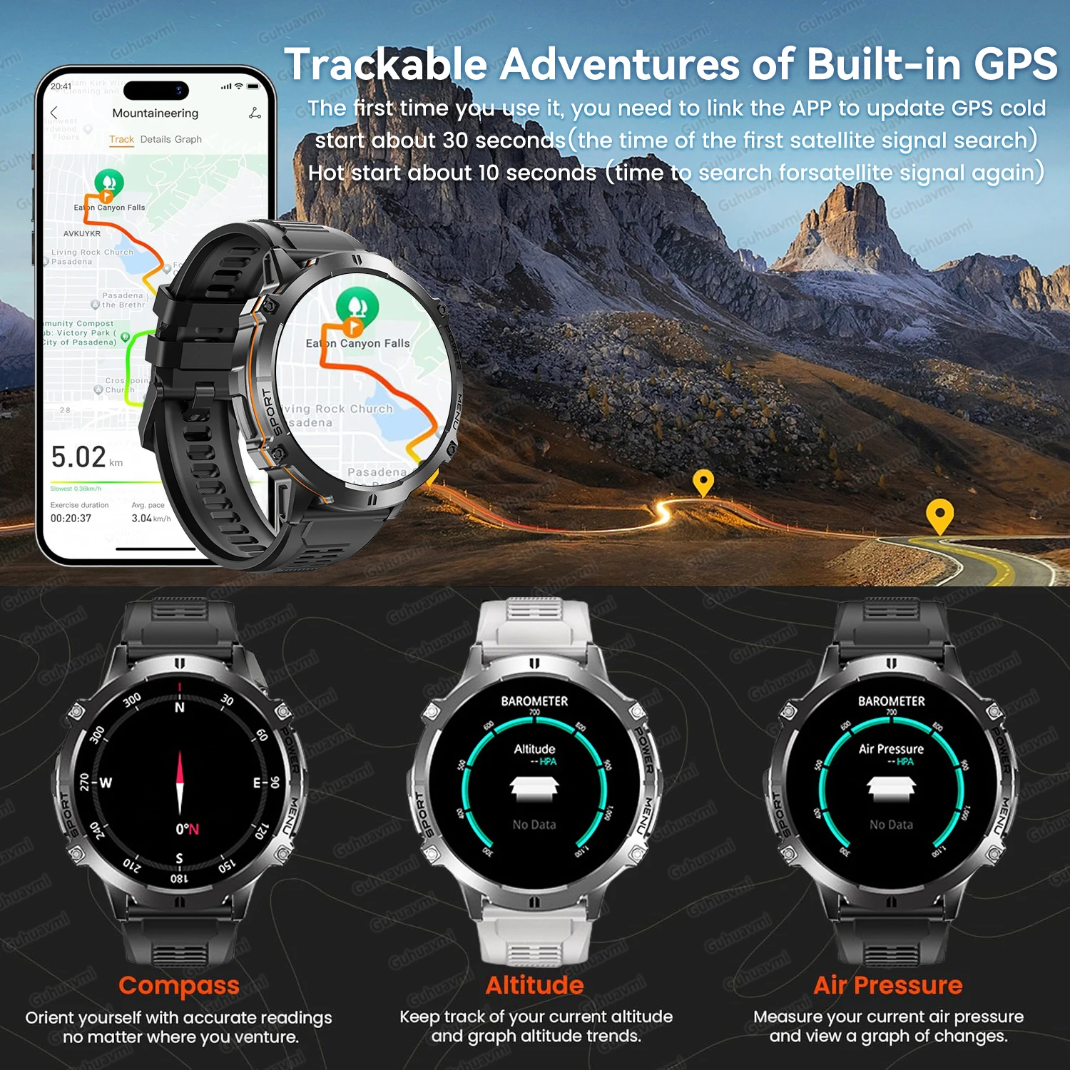 2026 New Men Outdoor GPS Smart - Timex Watches Smartwatch 评论和价格