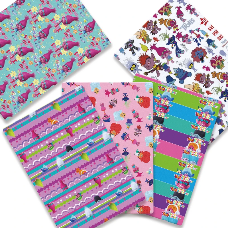 Cartoon hot DIY hand sewn patchwork quilted baby dress home piece 140cm printed cute sewn children's fabric