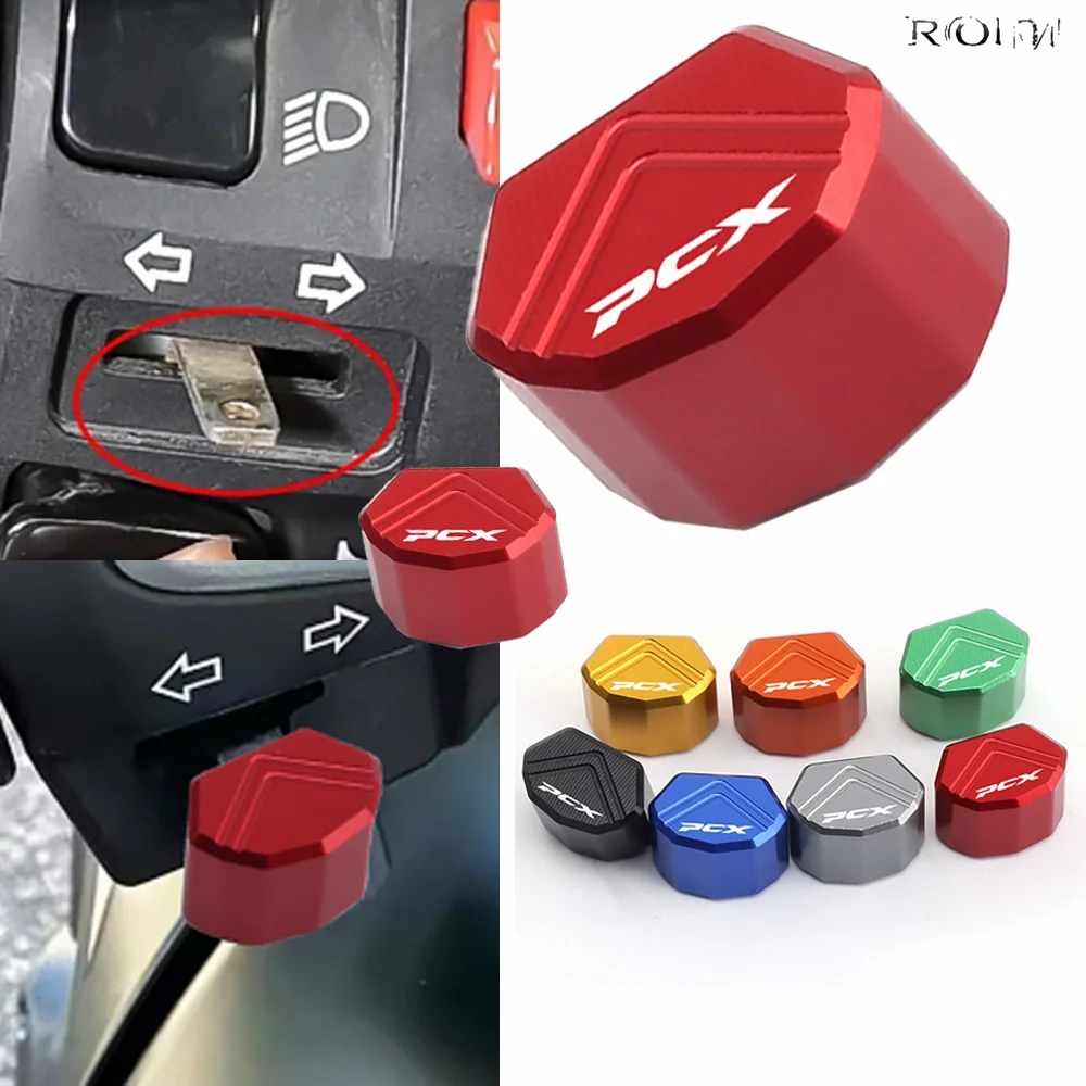 For HONDA PCX125 PCX150 PCX160 PCX 125 150 160 2013 - 2024 High Quality Motorcycle Switch Button Turn Signal Key Cap Accessories