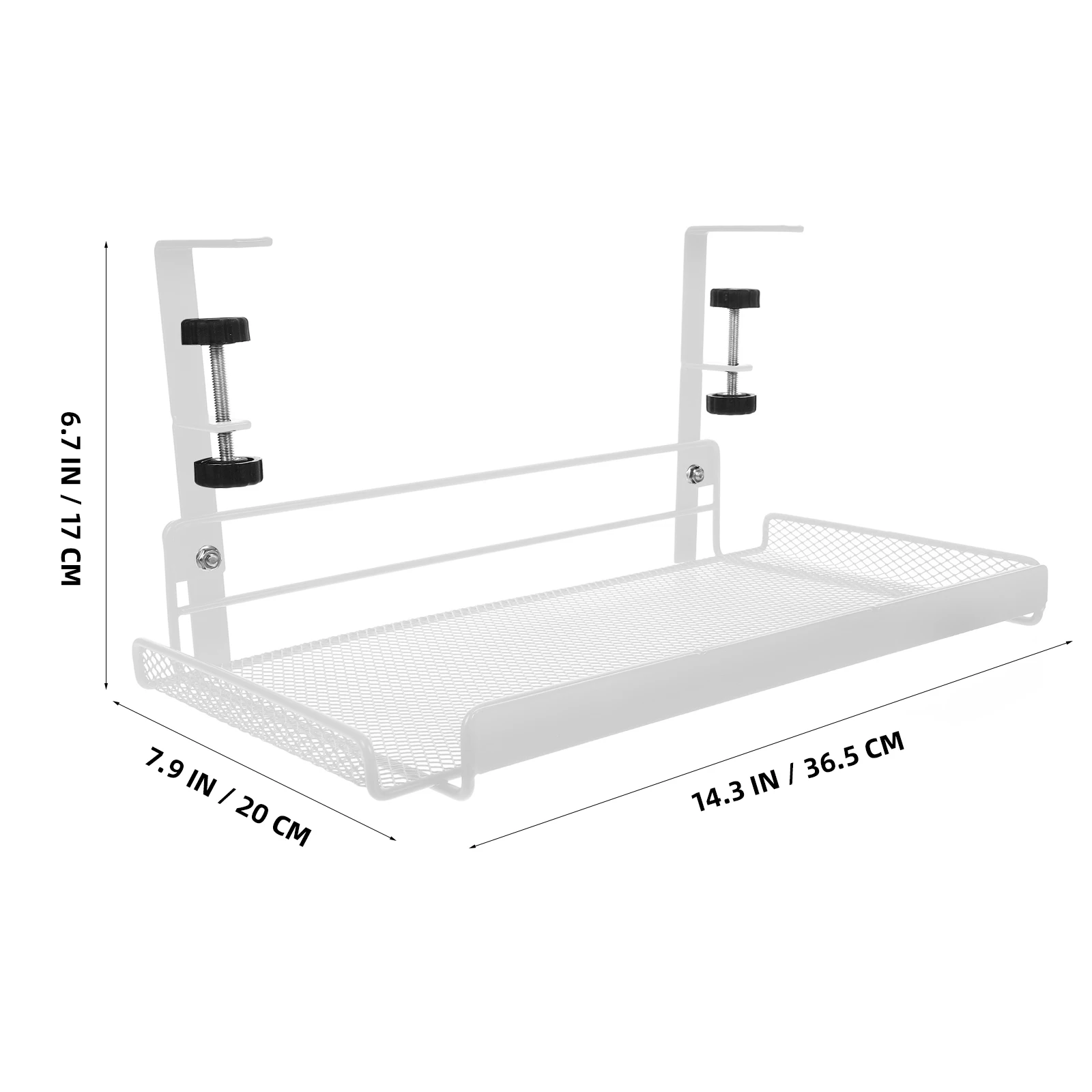 Organizers Under Table Storage Hanging Basket Baskets Desk File Iron Document Rack Travel