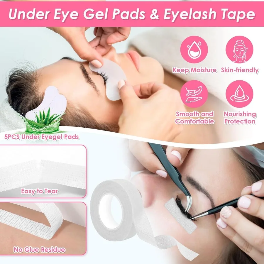 مجموعة أدوات تدريب رأس عارضة أزياء الرموش للتدريب الاحترافي لتمديد الرموش مع جفون قابلة للإزالة مادة مطاطية ناعمة الملمس D