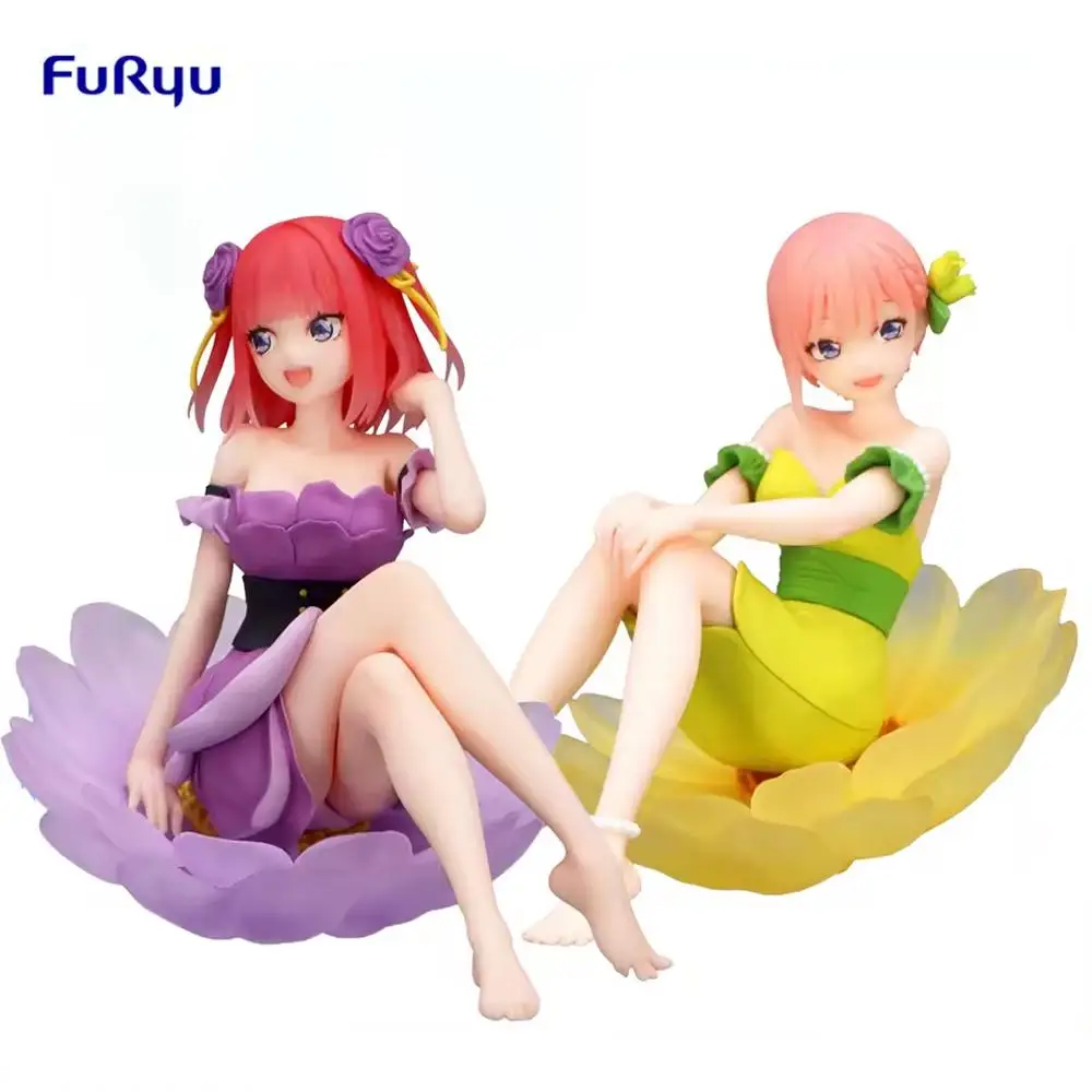

FuRyu Original Bloo-me! Nakano Nino Nakono Yotsuba аниме фигурку игрушки для мальчиков и девочек дети подарки на день рождения модель