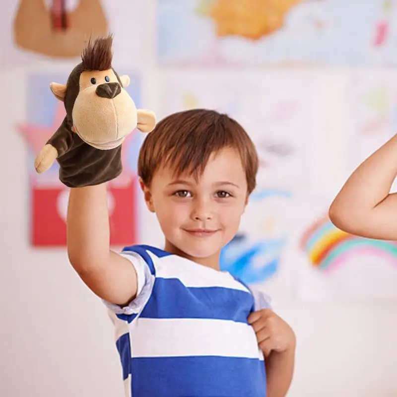 Marionnettes à Main en Forme de Singe pour Adulte et Enfant, ApprentiCumbria Social, Compétences Sociales, Activités