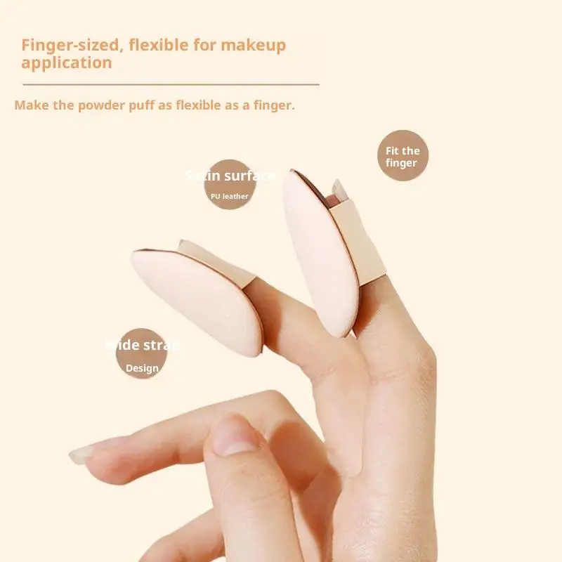 5/10 Stuks Mini Vinger Bladerdeeg Foundation Kleine Teardrop Luchtkussen Poeder Spons Gezicht Concealer Bb Cream Cosmetische Applicator make-up