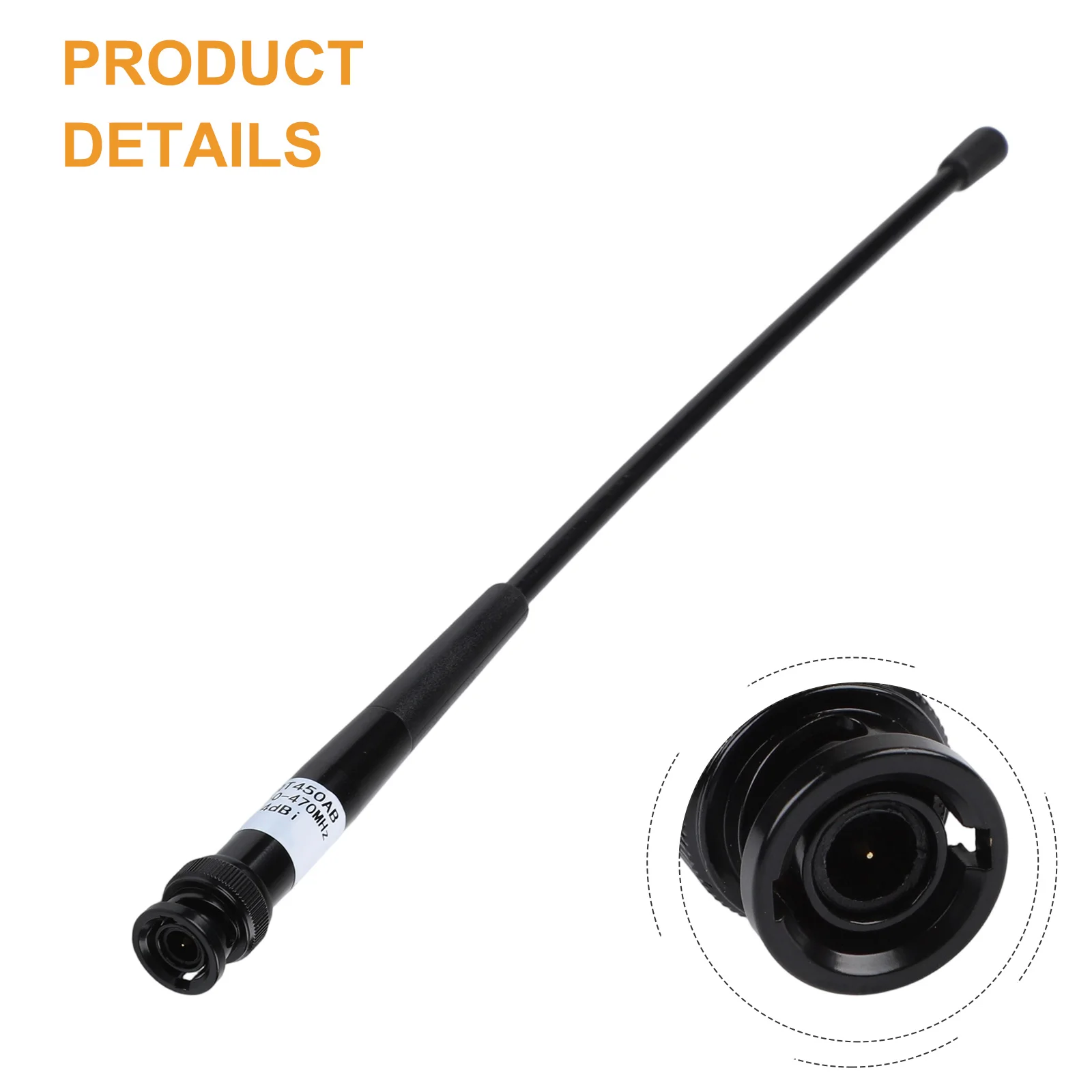 1pcs 305mm QT450AB GPS Antenna 450-470MHz BNC-J 4dBi Whip Antenna Signal Receiver Equipment Accessories