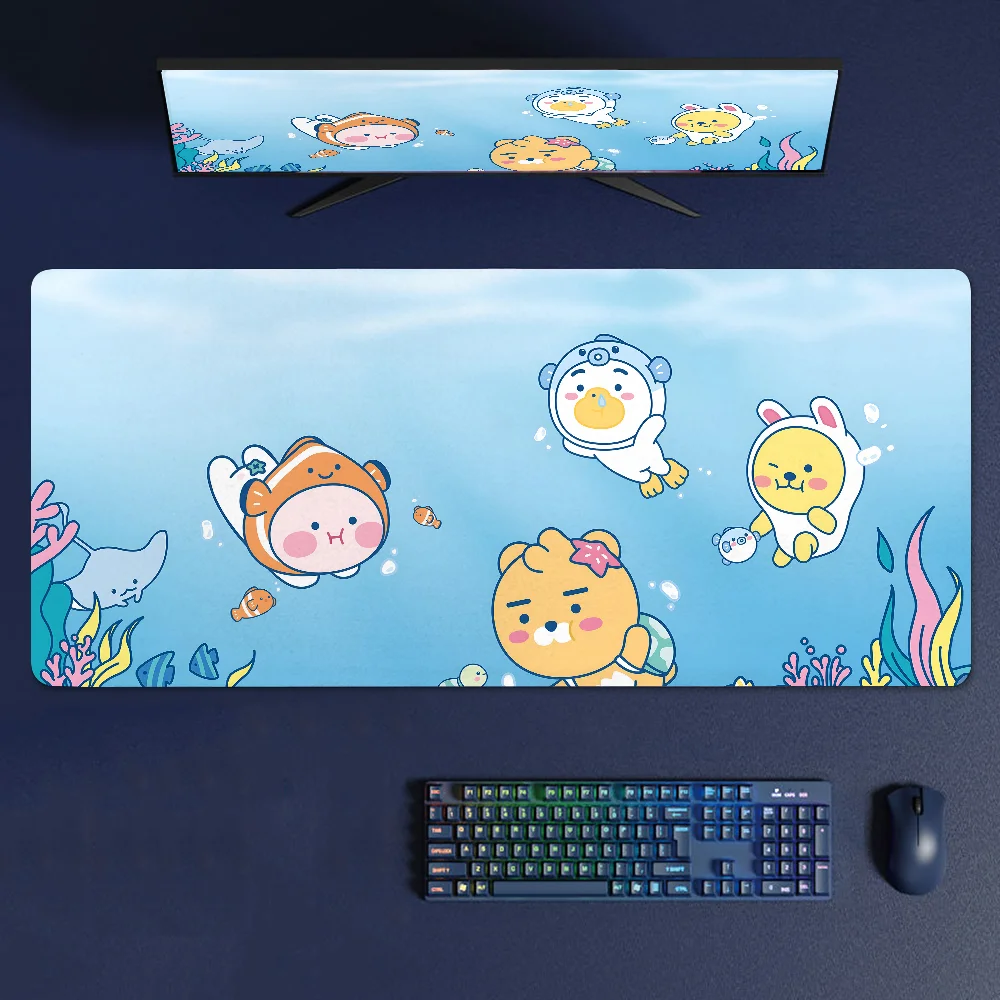 Cartoon Cute K- Kakao Mousepad Large Gaming Mouse Pad LockEdge Thickened Computer Keyboard Table Desk Mat image 4