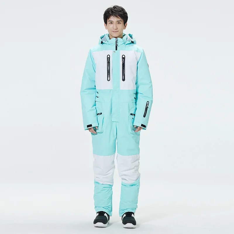 Ski Suit Men's and Women's Suits New One-piece Single-board Double-board Warm Snow Suit Ski Pants