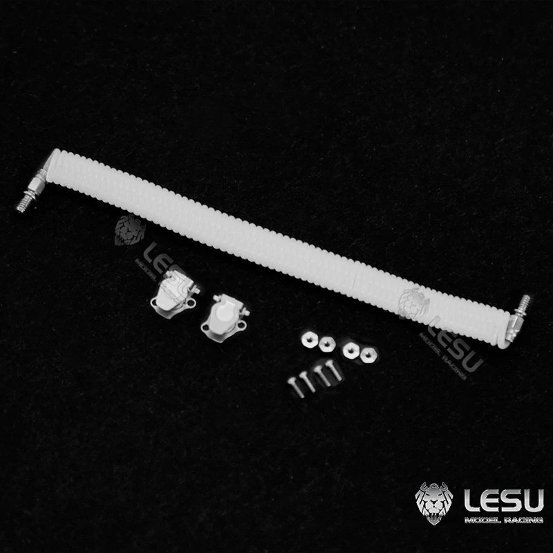 อุปกรณ์ตกแต่งแบบจำลองท่ออากาศสำหรับรถบรรทุก Tamiya RC ขนาด 1/14 อะไหล่ตกแต่งสำหรับการดัดแปลงรถดัมพ์