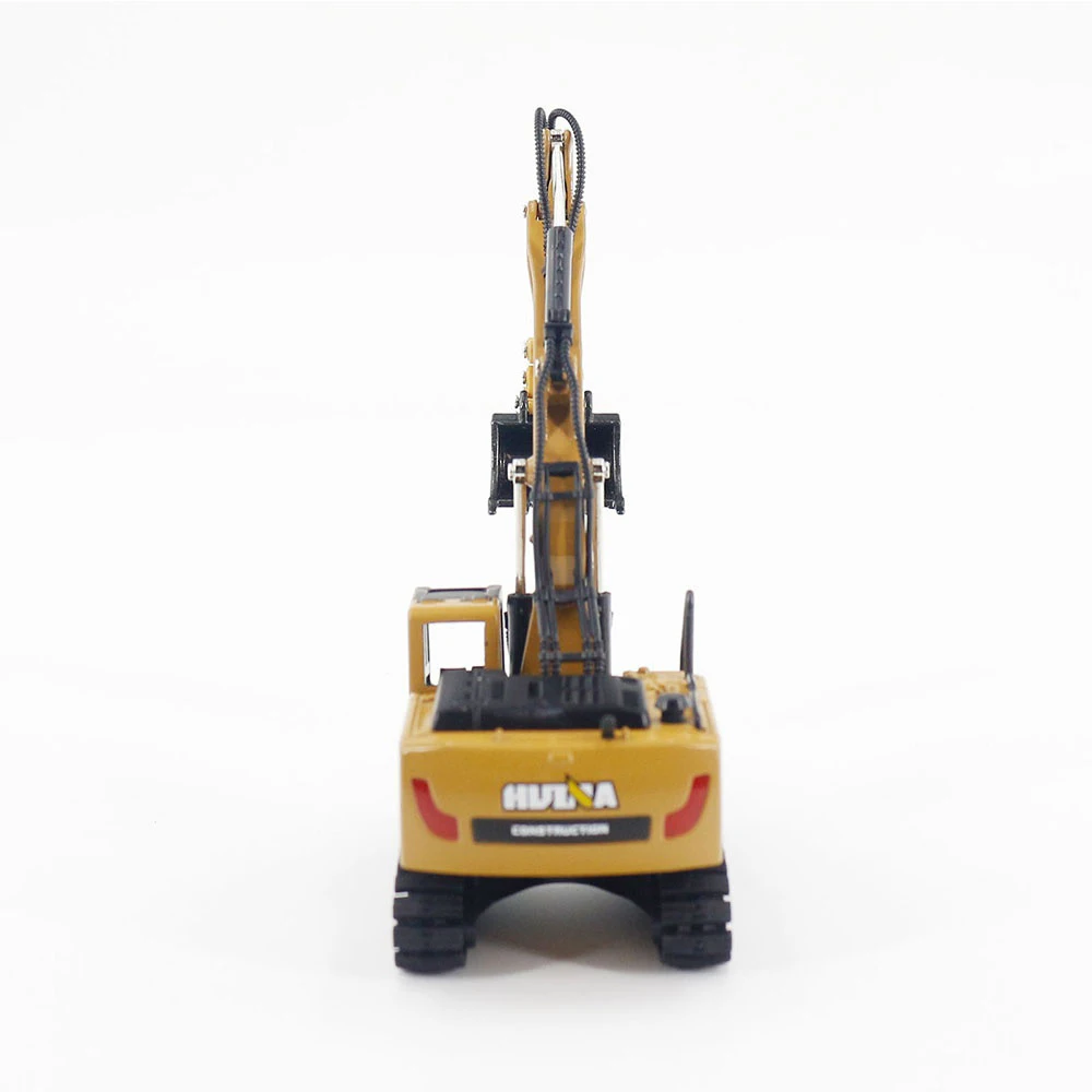 HUINA 1810 1/60 Alloy Excavator Model High Simulation Engineering Construction Vehicle Toy Diecasts Truck Collection Toys