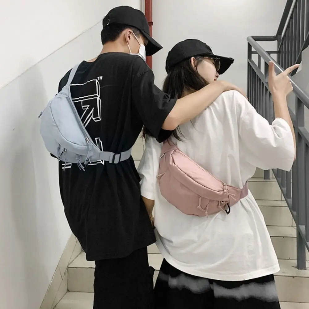 

Nylon Women's Chest Bag Street Style Hiking Bag Shoulder Crossbody Pocket Lightweight Portable Crossbody Chest Bag