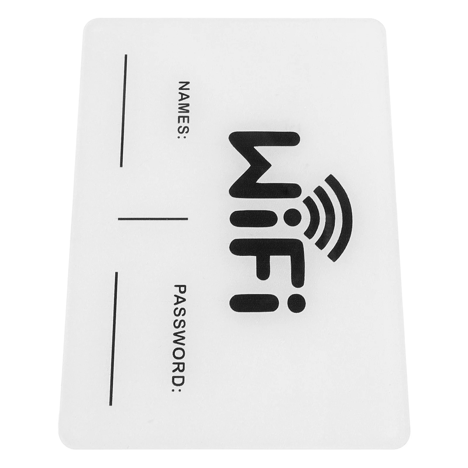 

Wifi Password Sign Business White Acrylic Board Plastic Signs Public Shop Restaurant Vacation Household