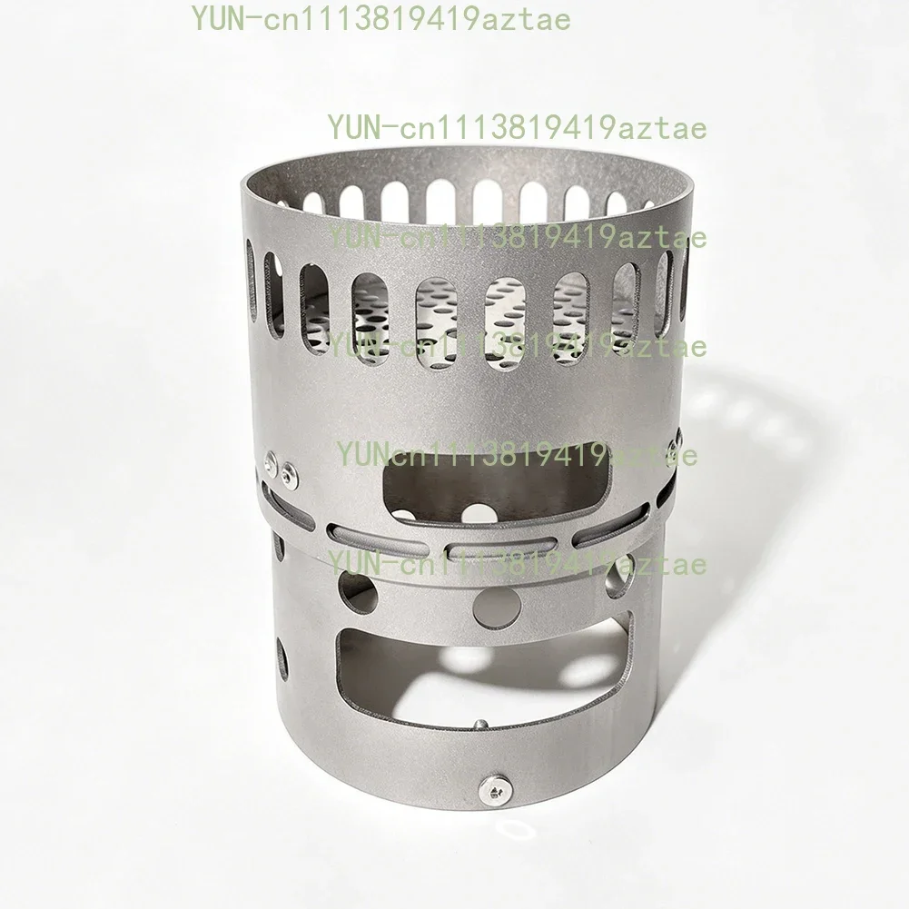 Titanium Alcohol Stove for Camping –  Titanium Backpacking Spirit Burner with 1.2mm Thickened Body, Long Burn Time