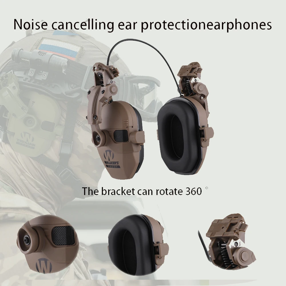 

2024 Tactical Electronic Shooting Earmuff Anti-noise Headphone Sound Amplification Hearing Protection Headset Foldable Hot Sale