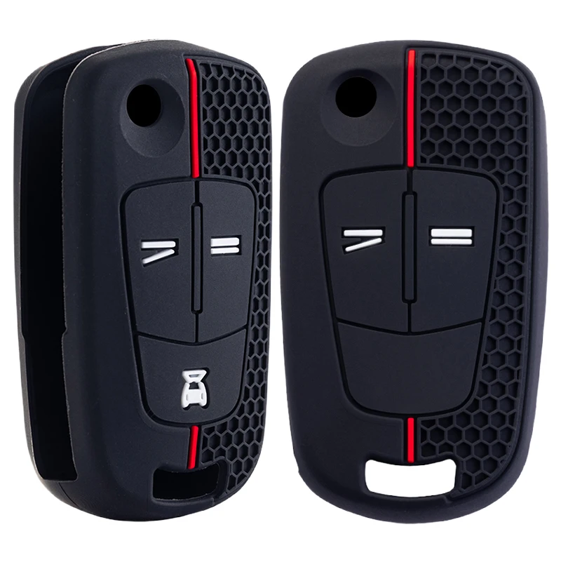 Silicone Car Remote Key Case Cover Shell Fob for Opel Vauxhall Astra H Corsa D Vectra C Zafira Astra Vectra Signum 2/3BNT