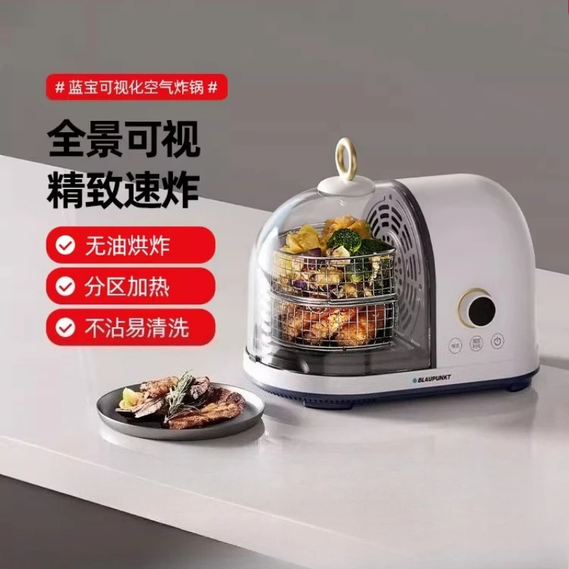 

220V Multifunctional Air Fryer with Panoramic View, Visual Fryer and Grill for Home Use,Dual Purpose Frying and Baking