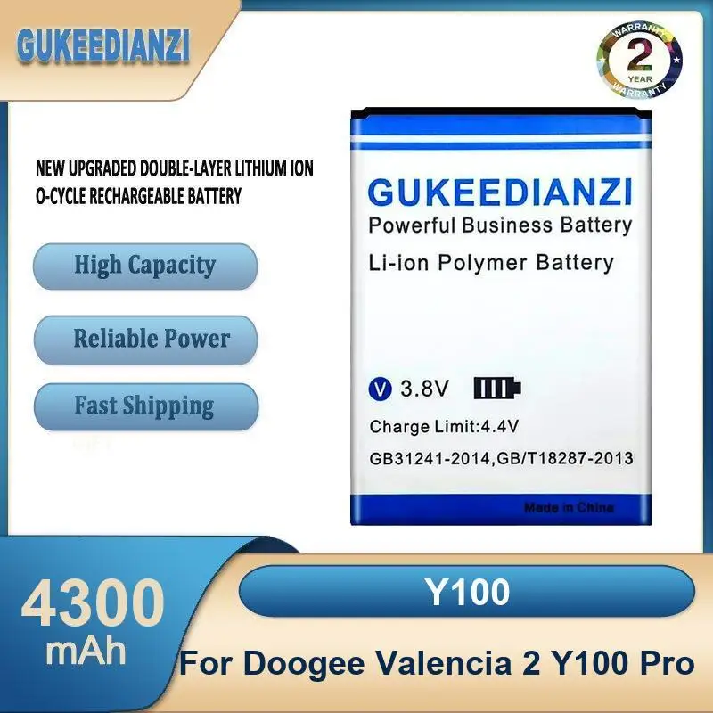 Battery For DOOGEE V10 V30 V20 Valencia 2 Y100 Pro BAT21M188500 BAT22M2310800 BAT21ZN1336000 High Capacity