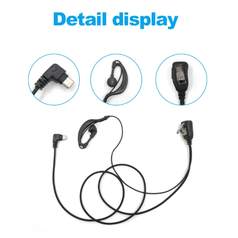 Auricular tipo G Anysecu W8 – gancho oreja trenzado compatible - imagen 3