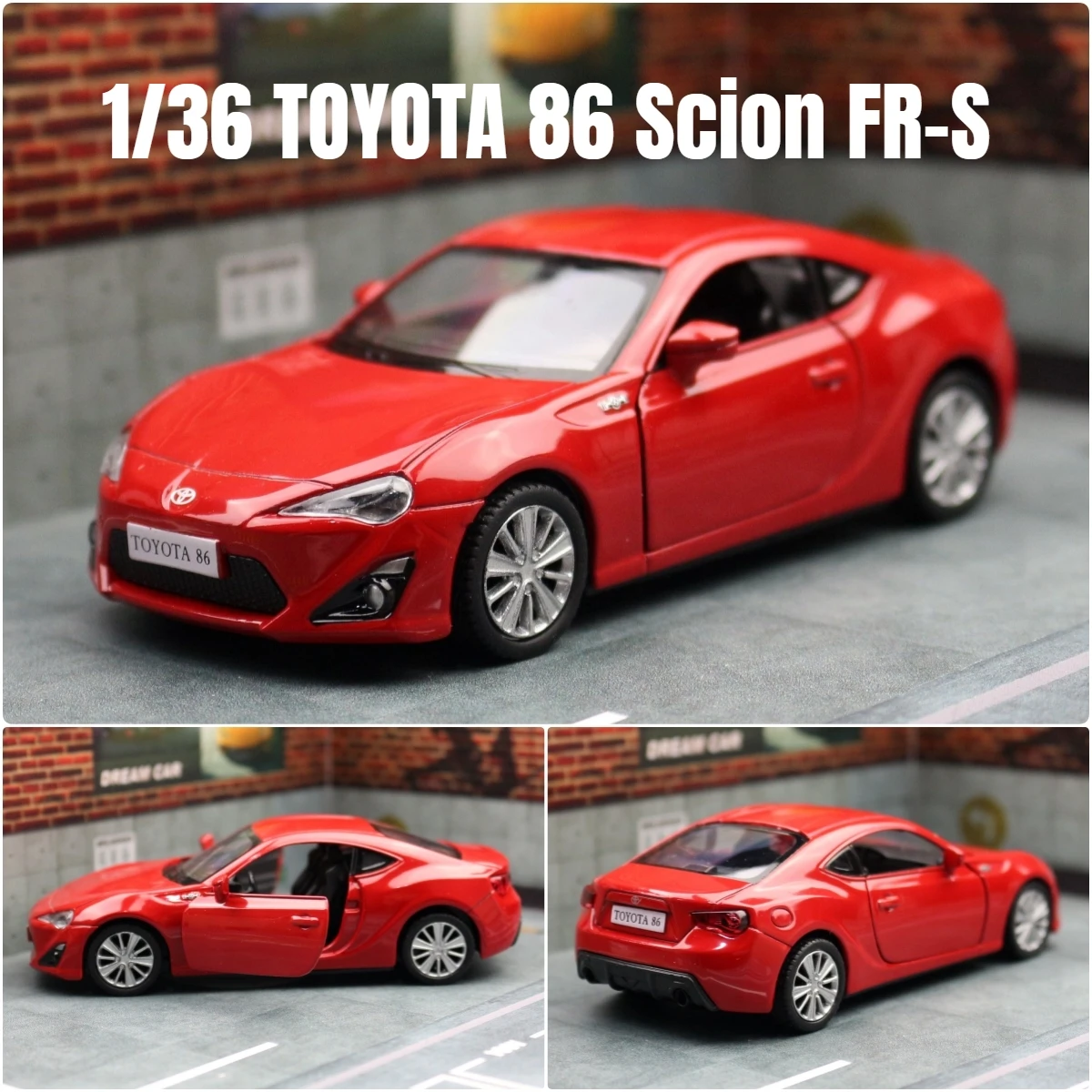 自動車 RMZ city Toyota 86   3023 Amazon | RMZ City ミニカー86 ホワイト/レッド 全2種 | ミニカー