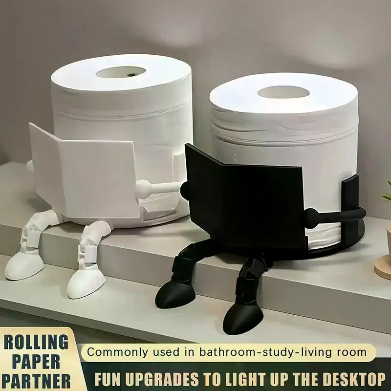 Toilet Paper Holder Stand Creative Fun Sitting Posture Removable Joint Art Ornament Bathroom Decoration No Boring Easy Clean