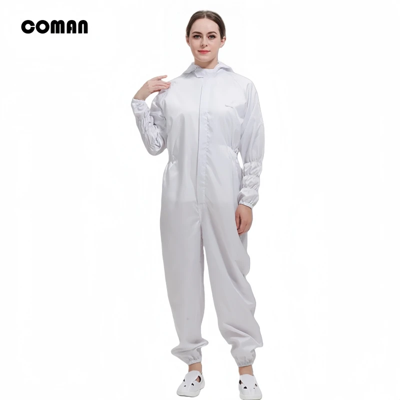 

Anti static hooded clothing spray painting electronics factory pharmaceutical and food factory clothing clean work clothe