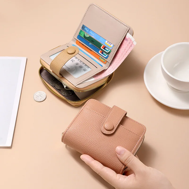 

Women Wallets and Purses PU Leather Money Bag Female Short Hasp Purse Small Coin Card Holders Black Red Clutch New Women Wallet