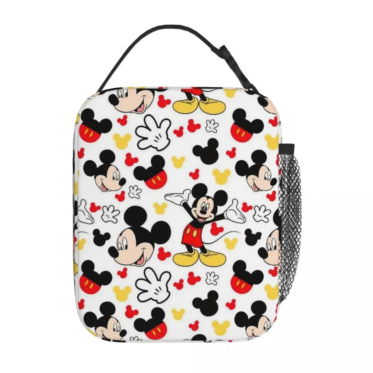 Mickey Mouse Cute Cartoon Insulated Lunch Bag Cooler Bag Reusable Large Tote Lunch Box Food Storage Bags Work Picnic