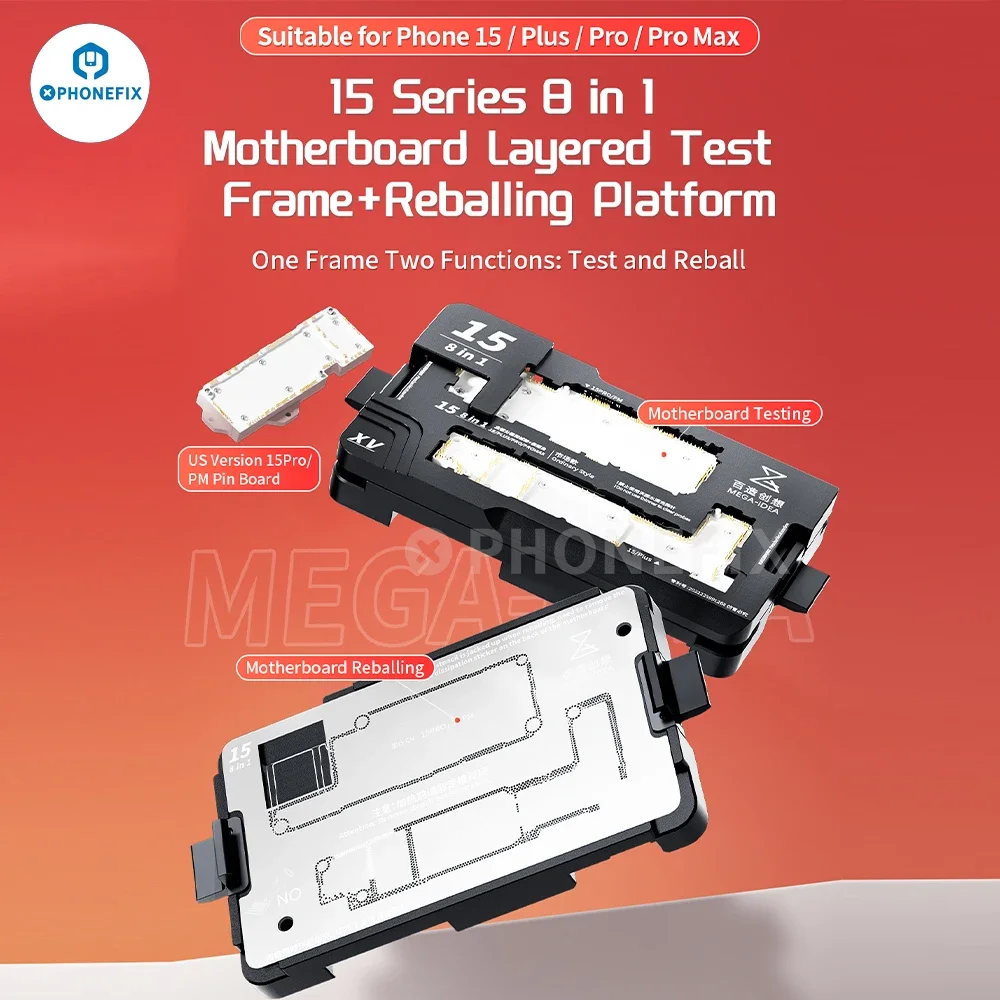 QianLi MEGA-IDEA iSocket logic board test fixture for iPhone 11 12 13 14 15 Pro Max Motherboard Function Testing Frame Platform