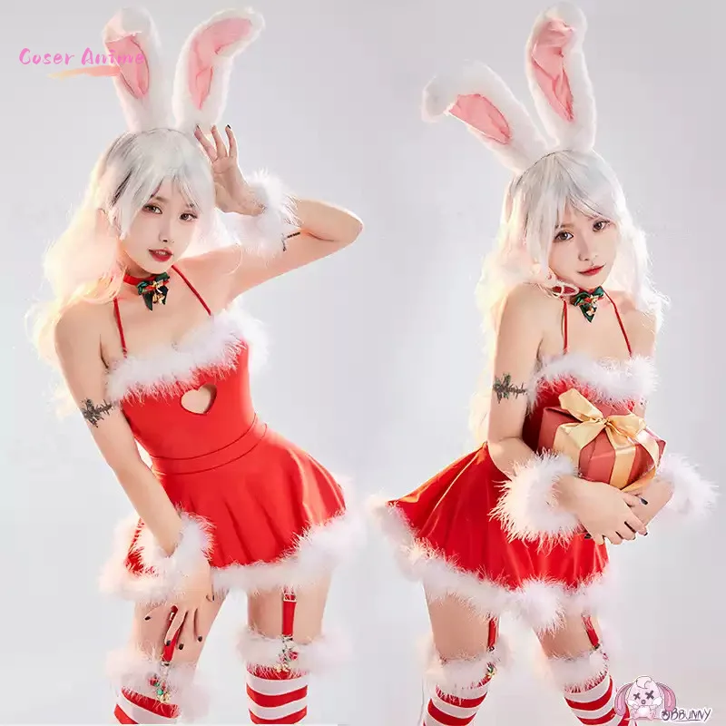 

Винтажный шикарный костюм для косплея Red Bunny Girl, новый модный костюм для особых случаев